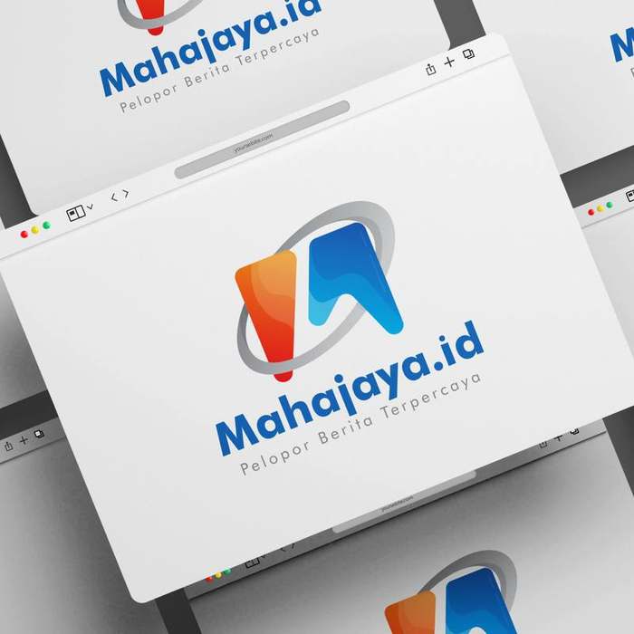 Desain logo Mahajaya.id portal berita Indonesia oleh Hiipot Creative Labs